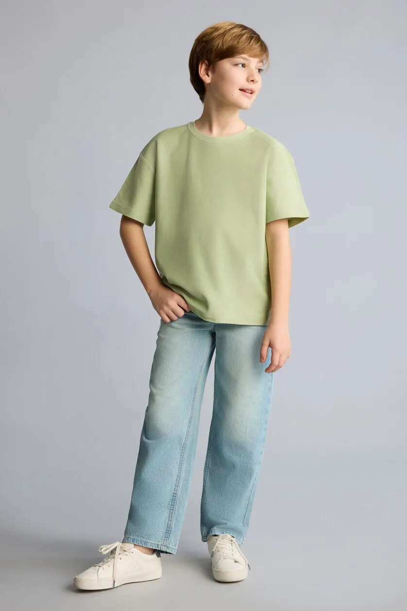 Green shirt