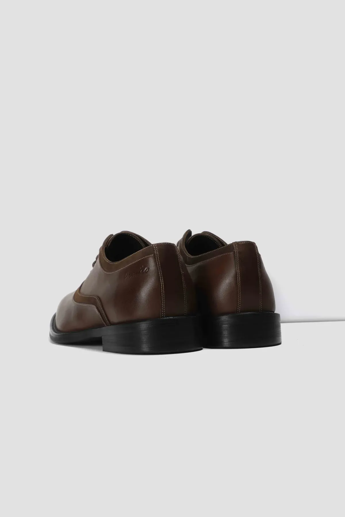 Brown Leather Formal Oxford Shoes