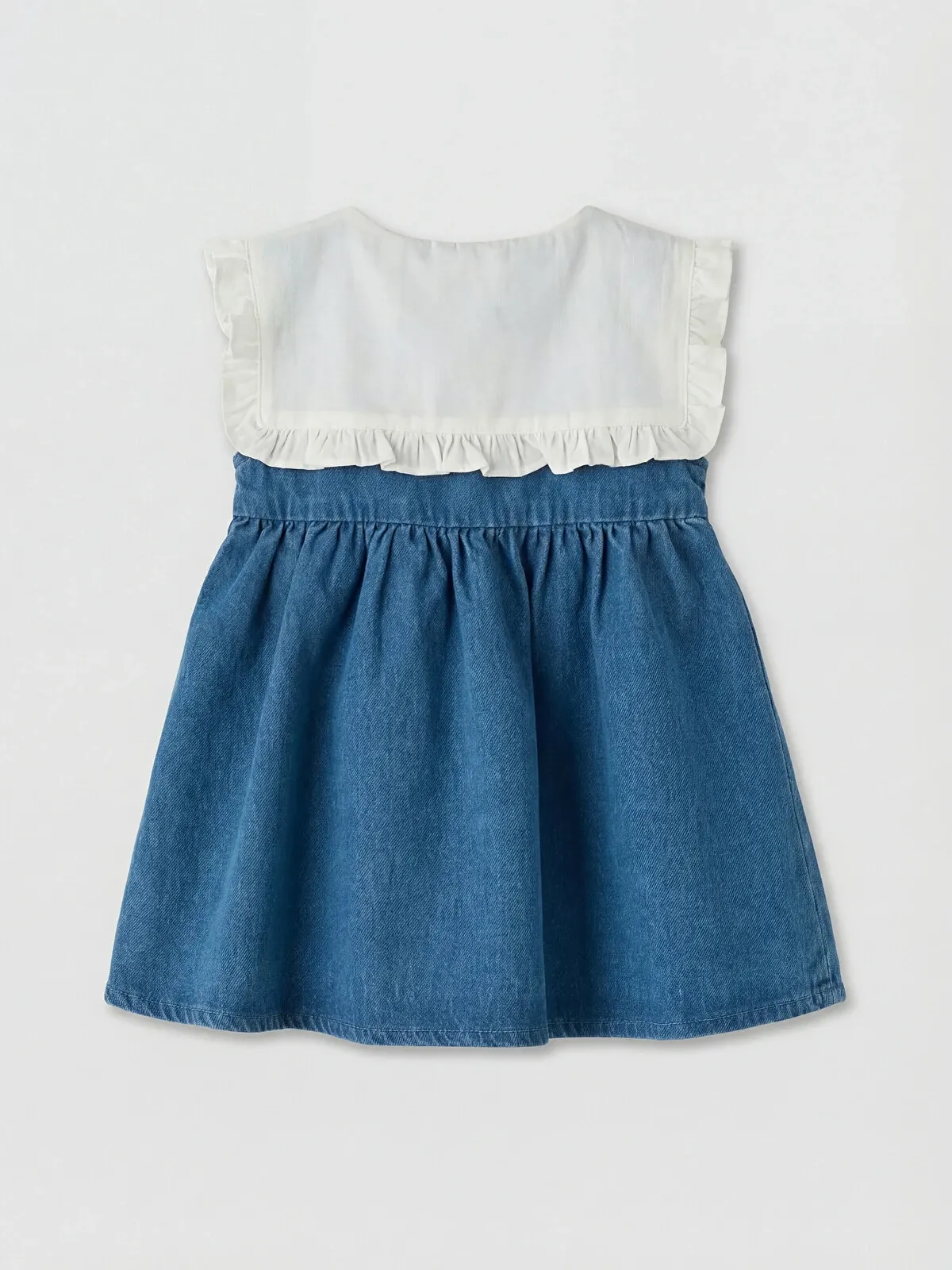 Baby Girls Embroidered Denim Dress
