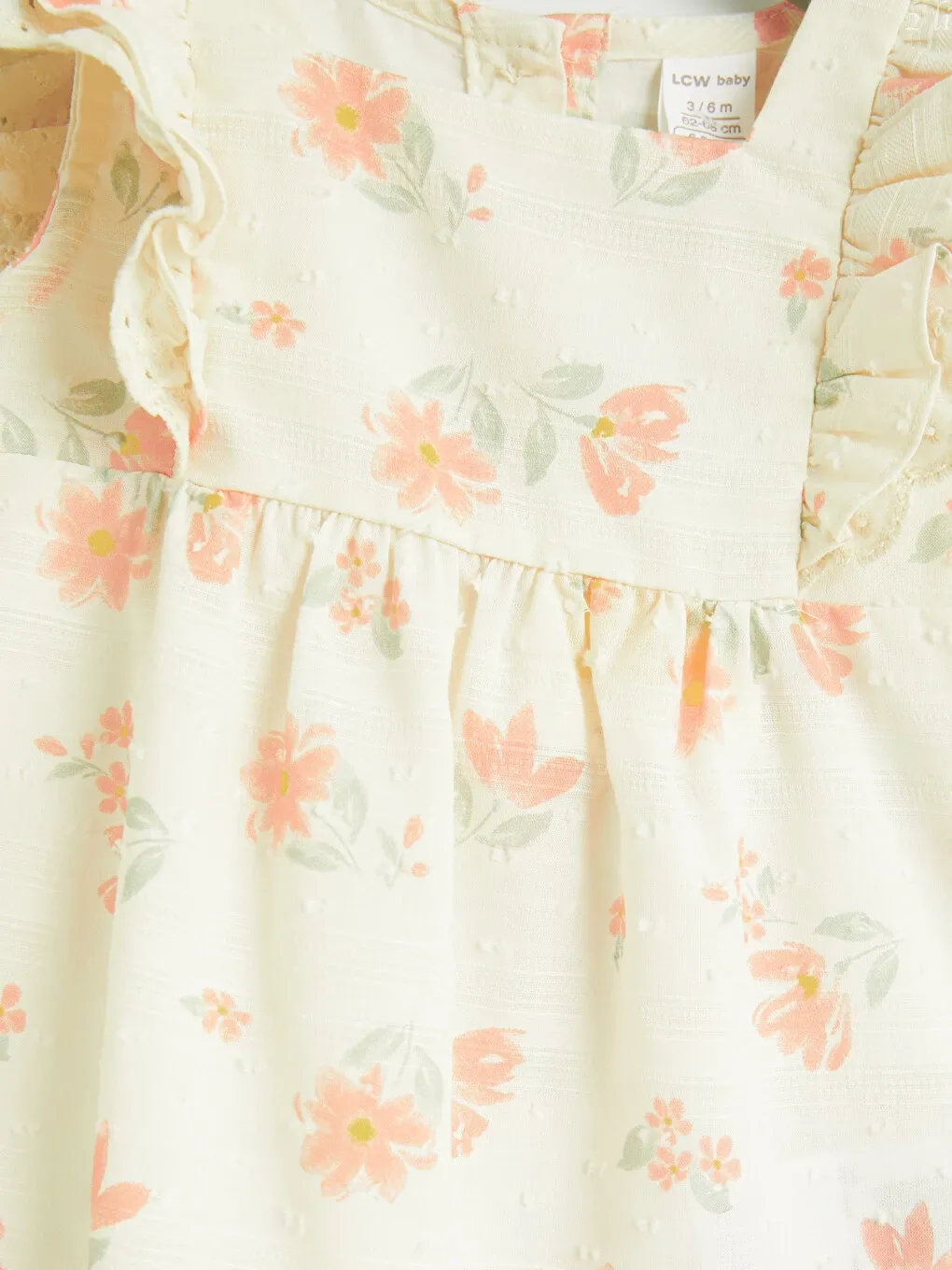 Baby Girls Floral Ruffled Romper