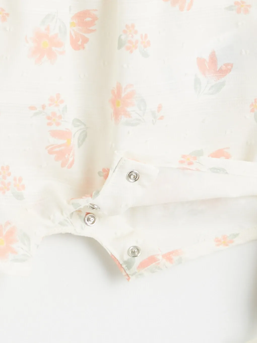 Baby Girls Floral Ruffled Romper