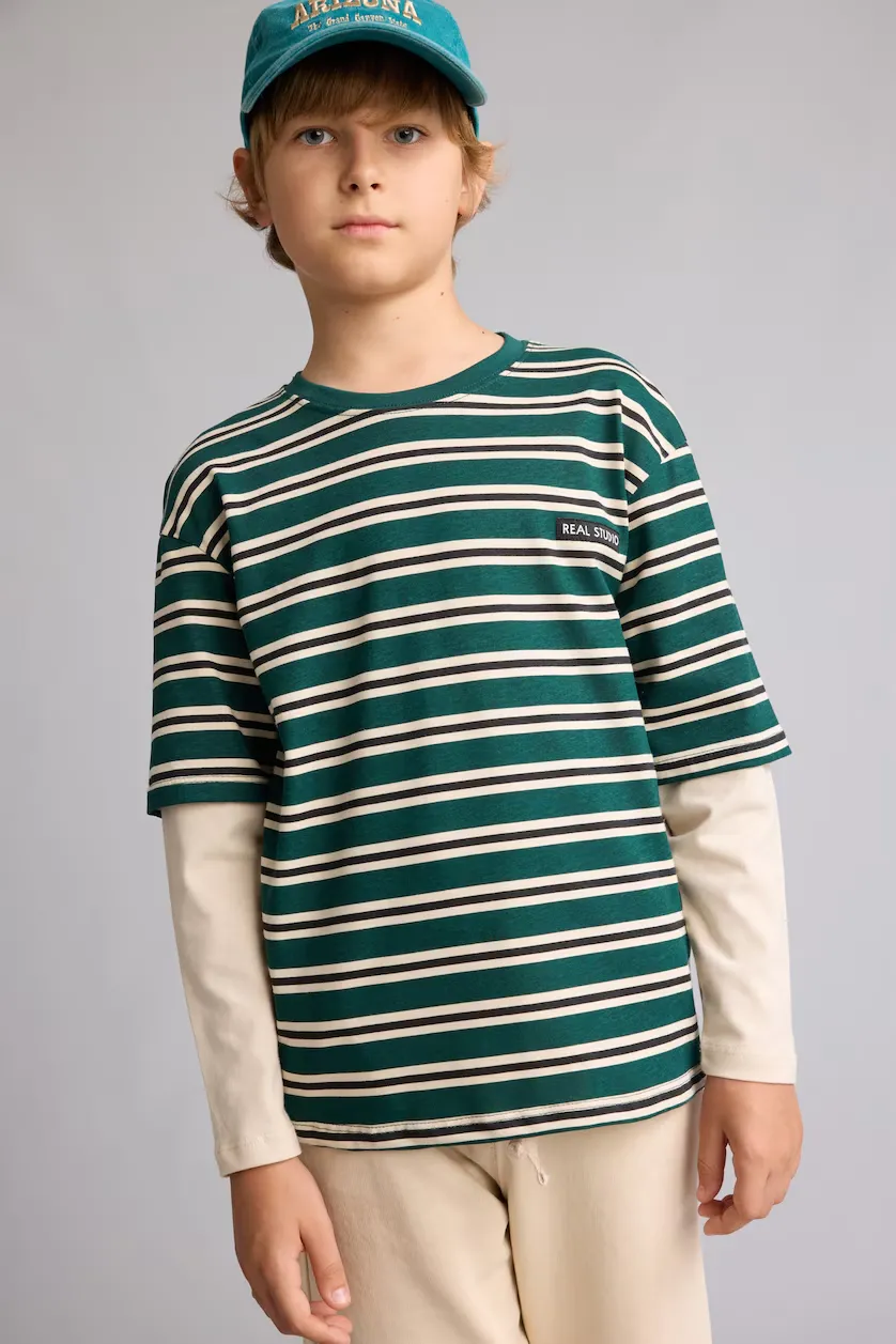 black line shirt