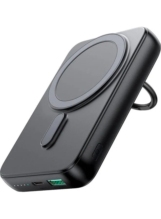 Magnetic Wireless Power Bank with Ring Holder