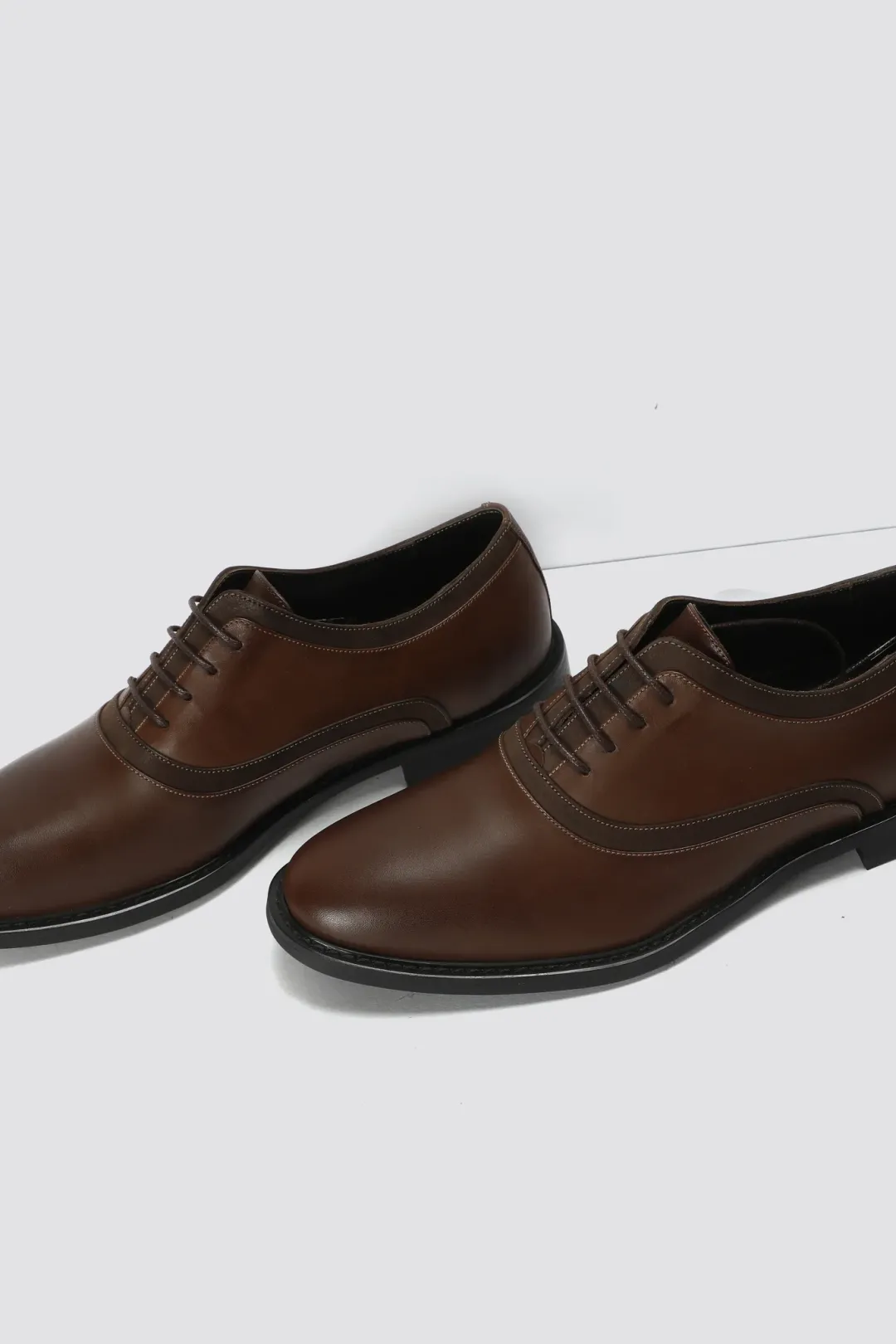 Brown Leather Formal Oxford Shoes