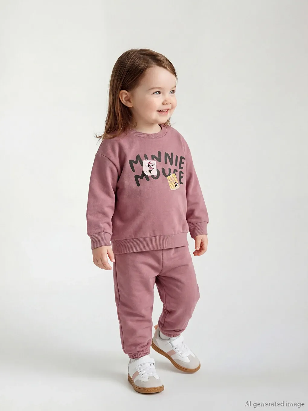 Girls Minnie Mouse Sweatshirt & Trackpants Set